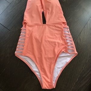 Watermelon Pink CUPSHE One Piece